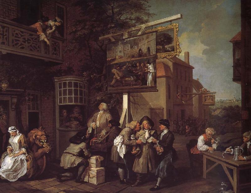 William Hogarth Election campaign to win votes